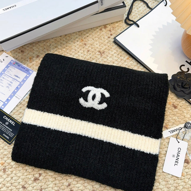 CHANEL 25S SCARF 175 CM IN  WOOL CASHMERE 943159