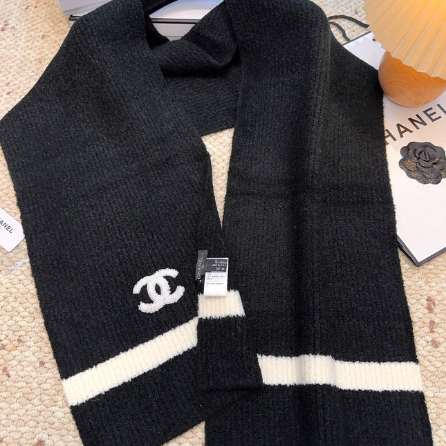 CHANEL 25S SCARF 175 CM IN  WOOL CASHMERE 943159
