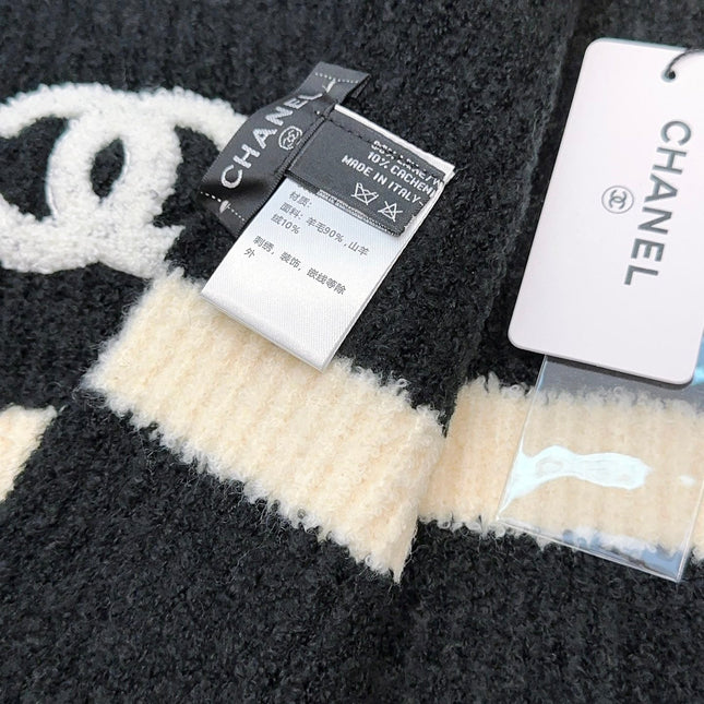 CHANEL 25S SCARF 175 CM IN  WOOL CASHMERE 943159
