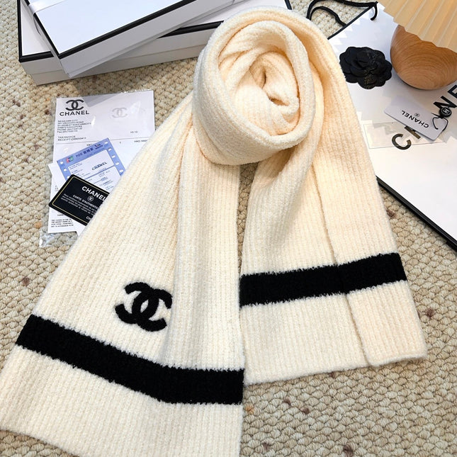 CHANEL 25S SCARF 175 CM IN  WOOL CASHMERE 943160