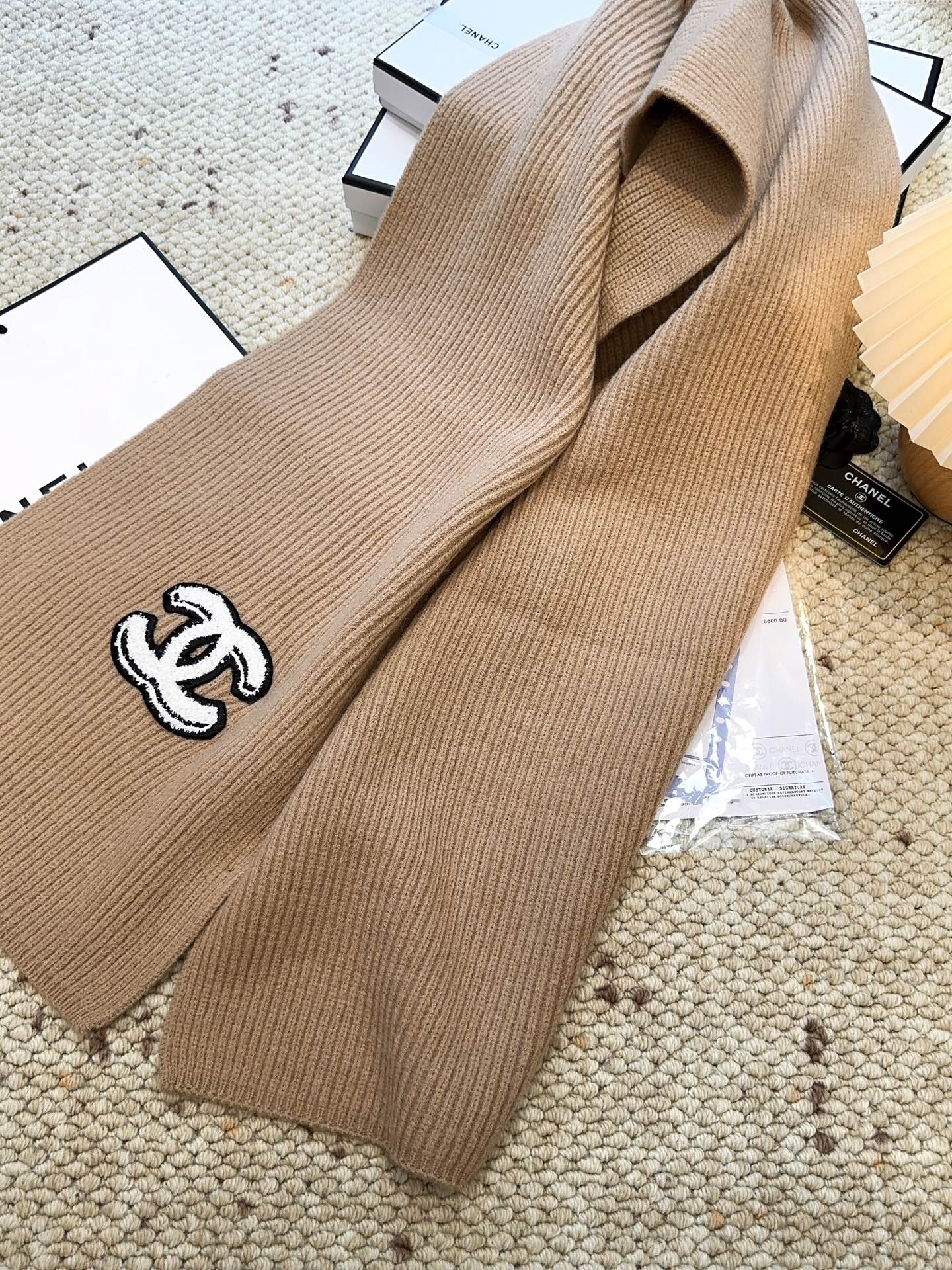 CHANEL 25S SCARF 175 IN CASHMERE 932232