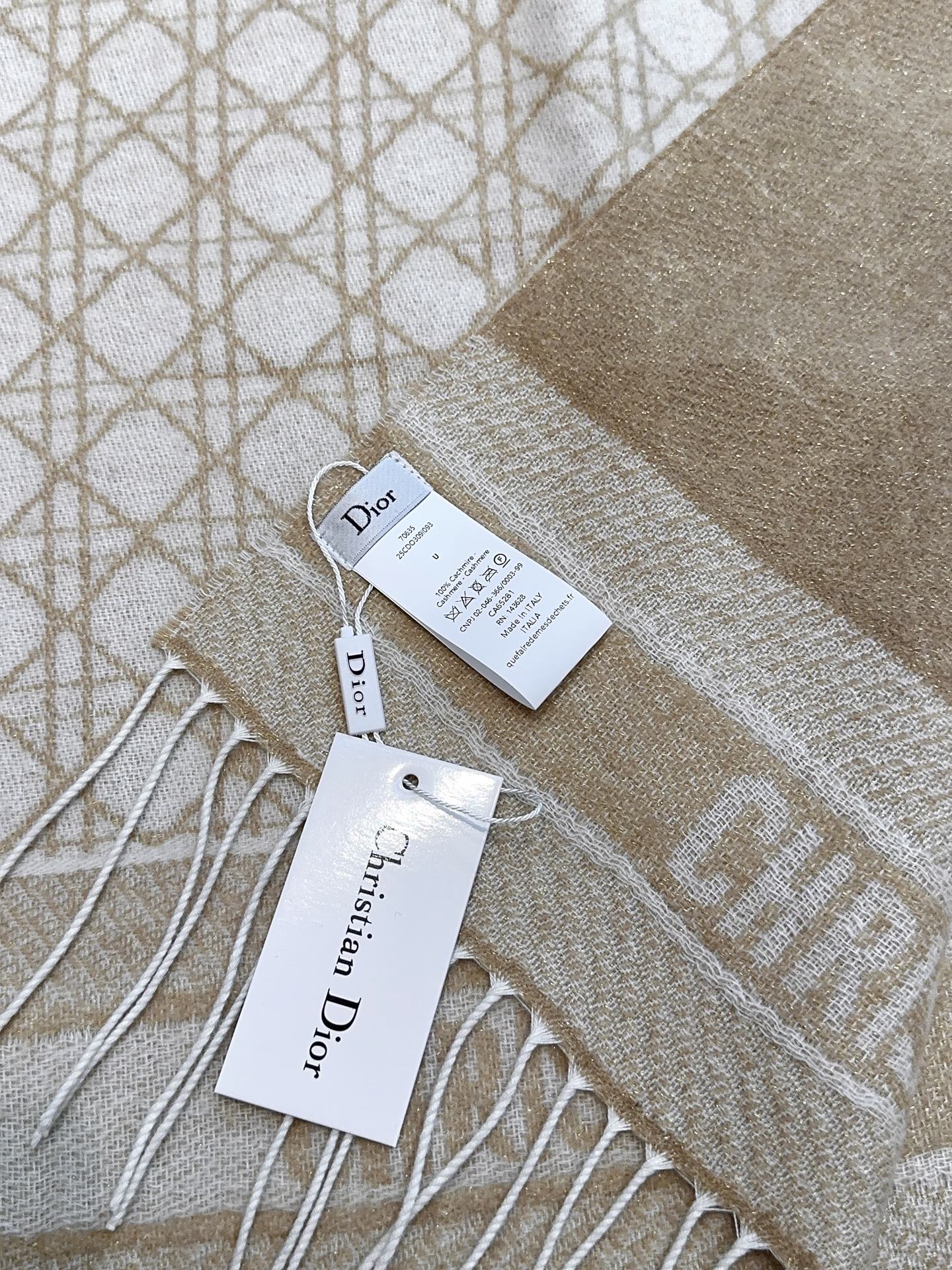 DIOR 26S SCARF 202CM IN CASHMERE 136515