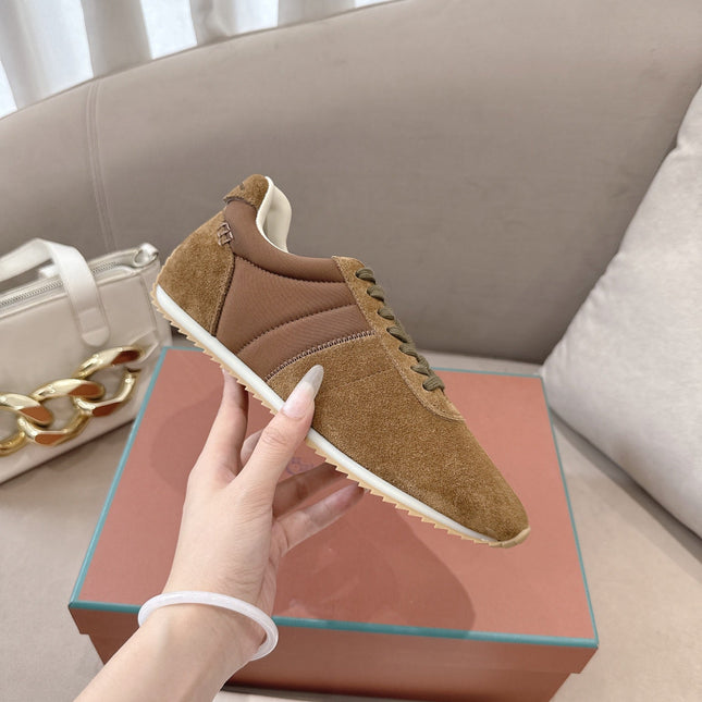 LP 26S WEEKENDER SNEAKERS IN BROWN SUEDE & TECHNICAL FABRIC