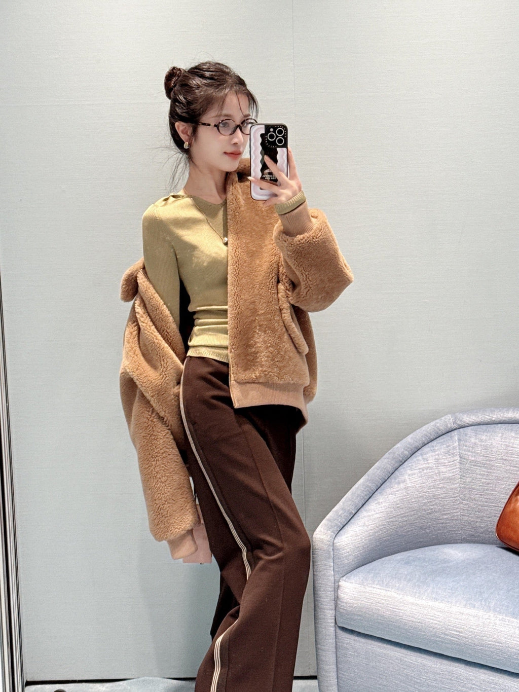 MIUMIU FLEECE-LINED JACKET STYLE 725