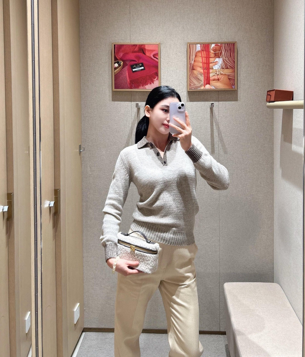 LP 26S CASHMERE POLO SWEATER 570