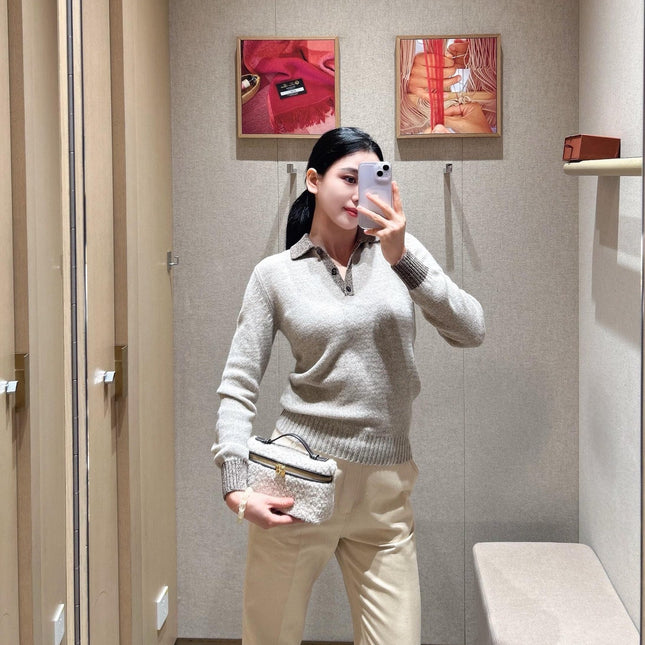 LP 26S CASHMERE POLO SWEATER 570