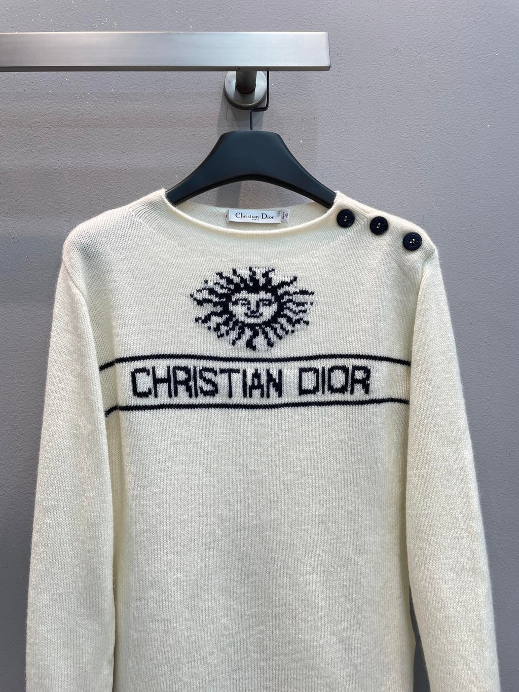 DIOR 25S SHOULDER-BUTTON SWEATER 538
