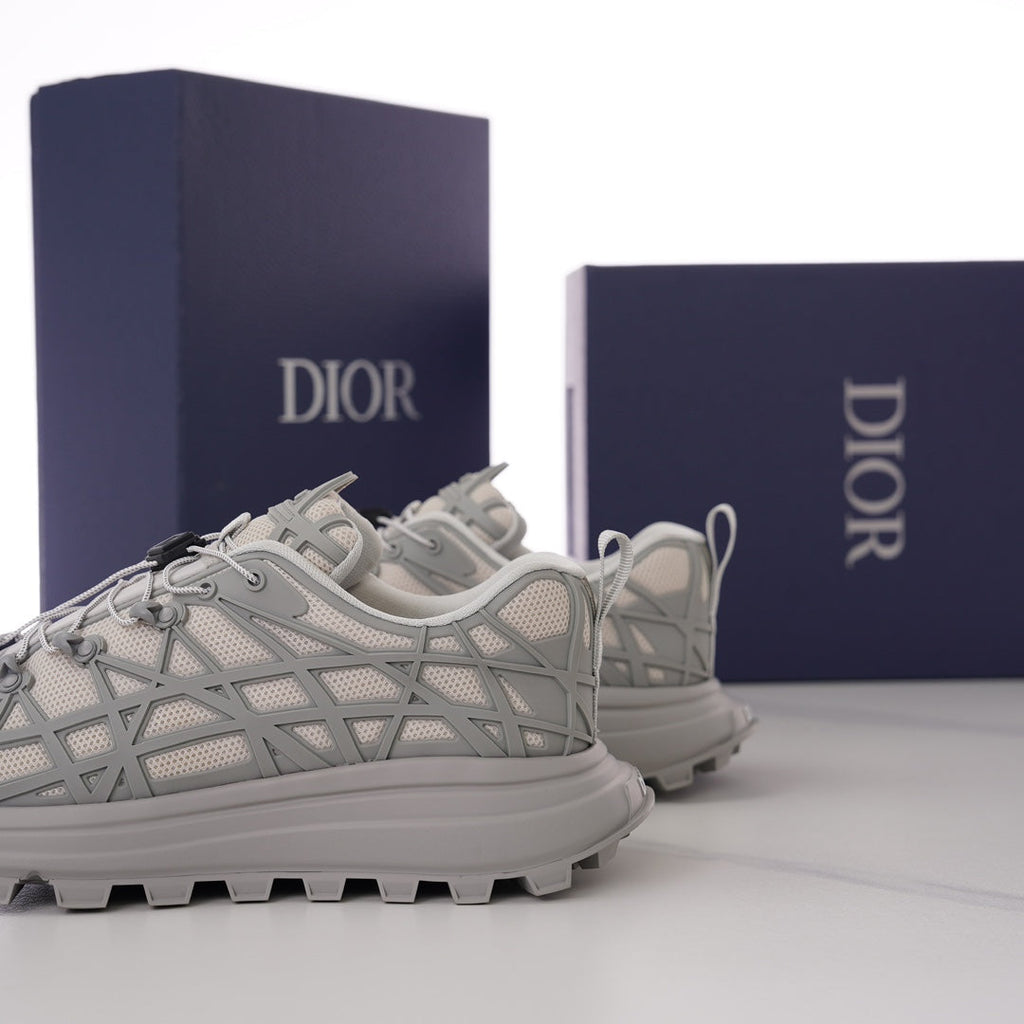 CD B31 SNEAKER BEIGE AND GRAY MESH FABRIC