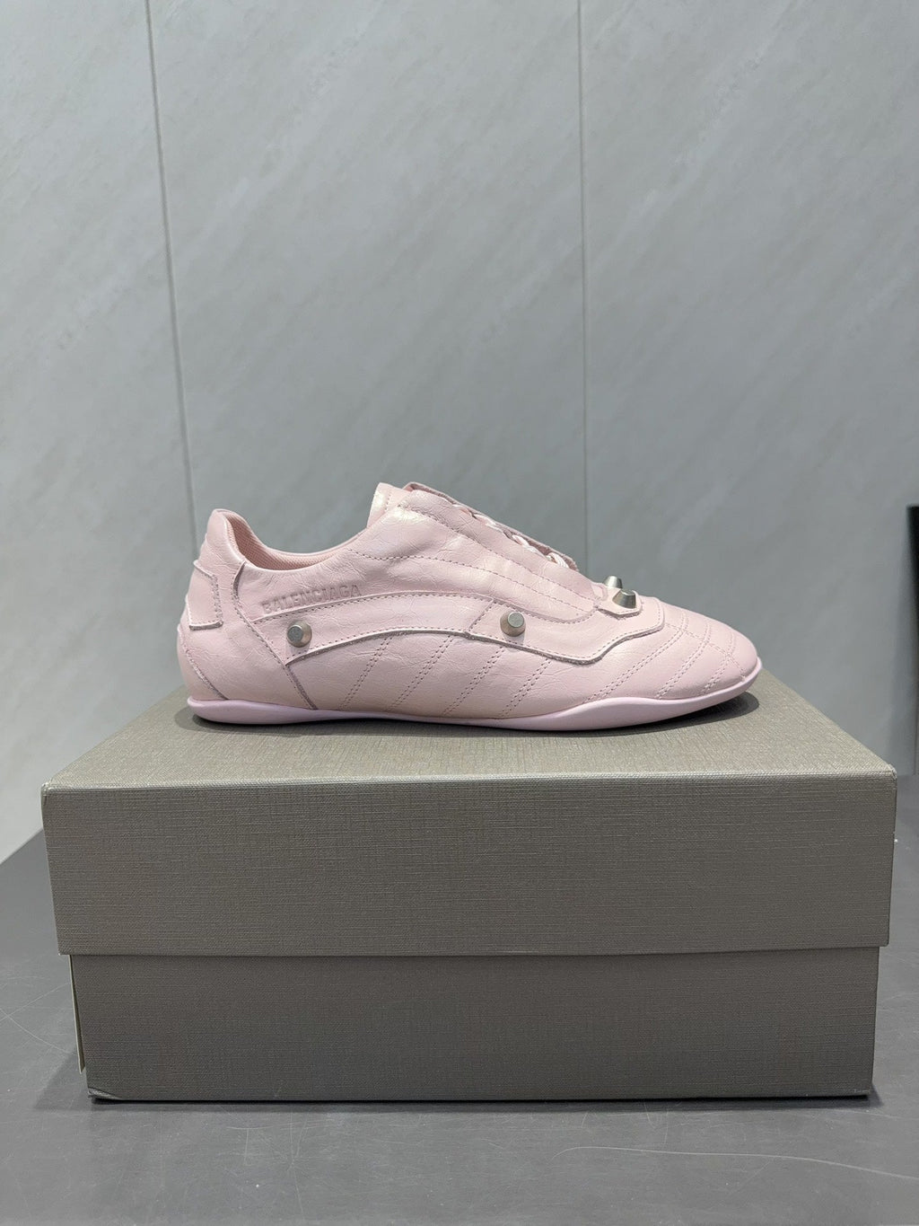 BALENCIAGA 25S SNEAKER IN LIGHT PINK CALFSKIN