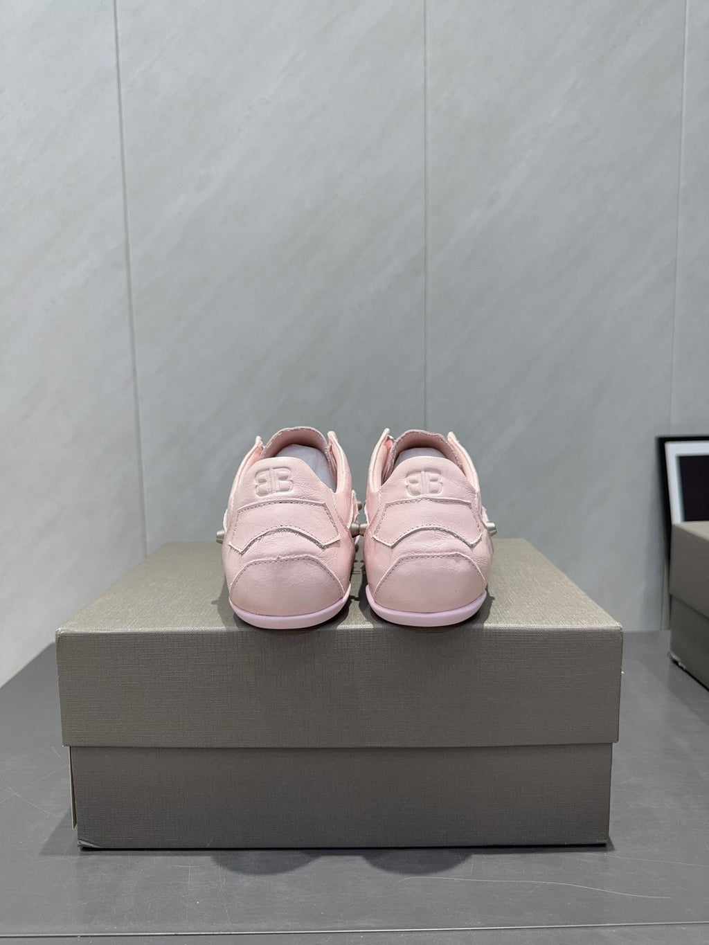 BALENCIAGA 25S SNEAKER IN LIGHT PINK CALFSKIN