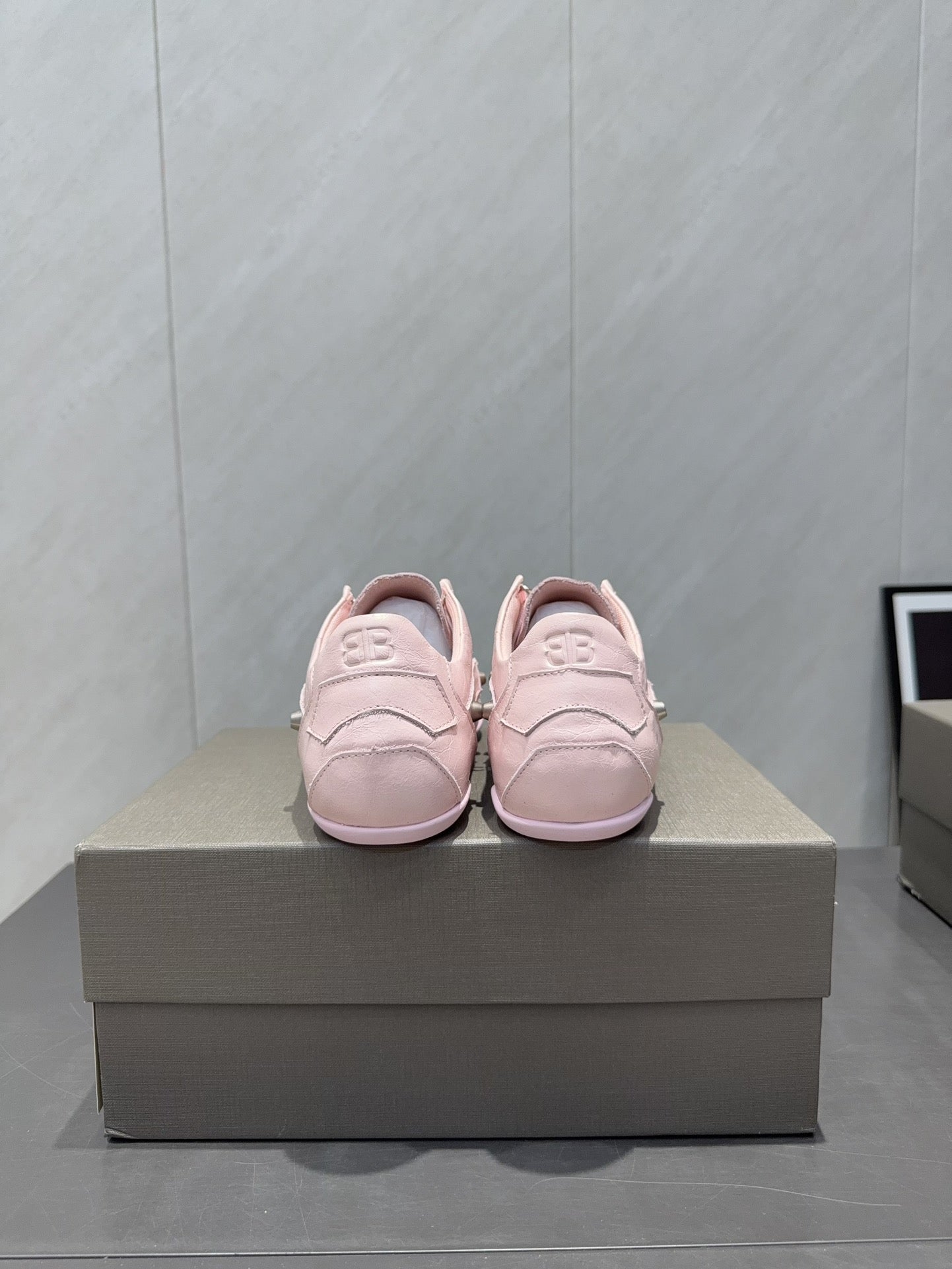 BALENCIAGA 25S SNEAKER IN LIGHT PINK CALFSKIN