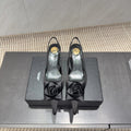 YSL 26S HEELED SLINGBACKS 50 MM IN BLACK FABRIC