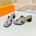HM 26S HELIA SANDAL 70MM IN TAUPE BEIGE CALFSKIN