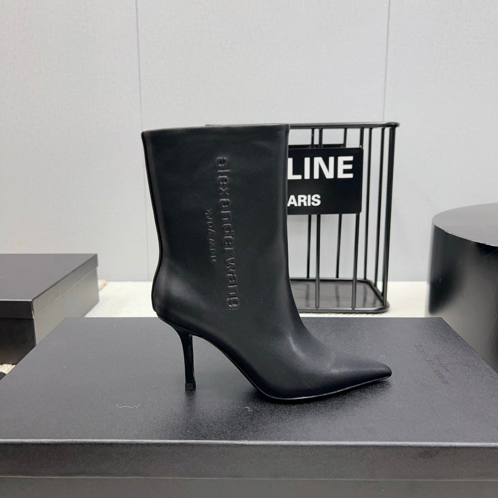 HIGH HEEL 85 MM IN BLACK CALFSKIN