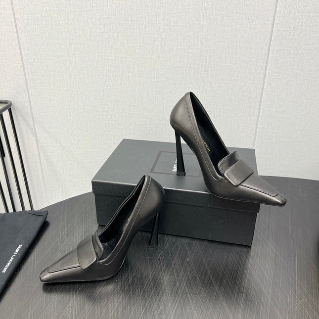 D'ORSAY PUMPS IN BLACK SMOOTH LAMBSKIN