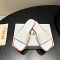 CHLOÉ 26S SANDALS IN WHITE CALFSKIN