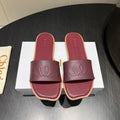 CHLOÉ 26S SANDALS IN DARK RED CALFSKIN