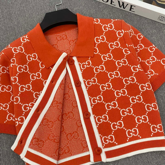 GUCCI 26S SHORT-SLEEVE KNITTED CARDIGAN 560