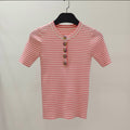 CHANEL 26S SHORT SLEEVE KNIT T-SHIRT STYLE 1227