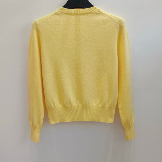 MIUMIU 26S V-NECK KNIT SWEATER 1569