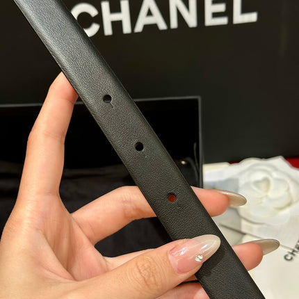 CHANEL 26S BELT 20 MM IN BLACK CALFSKIN 658410
