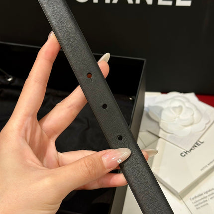 CHANEL 26S BELT 20 MM IN BLACK CALFSKIN 658411