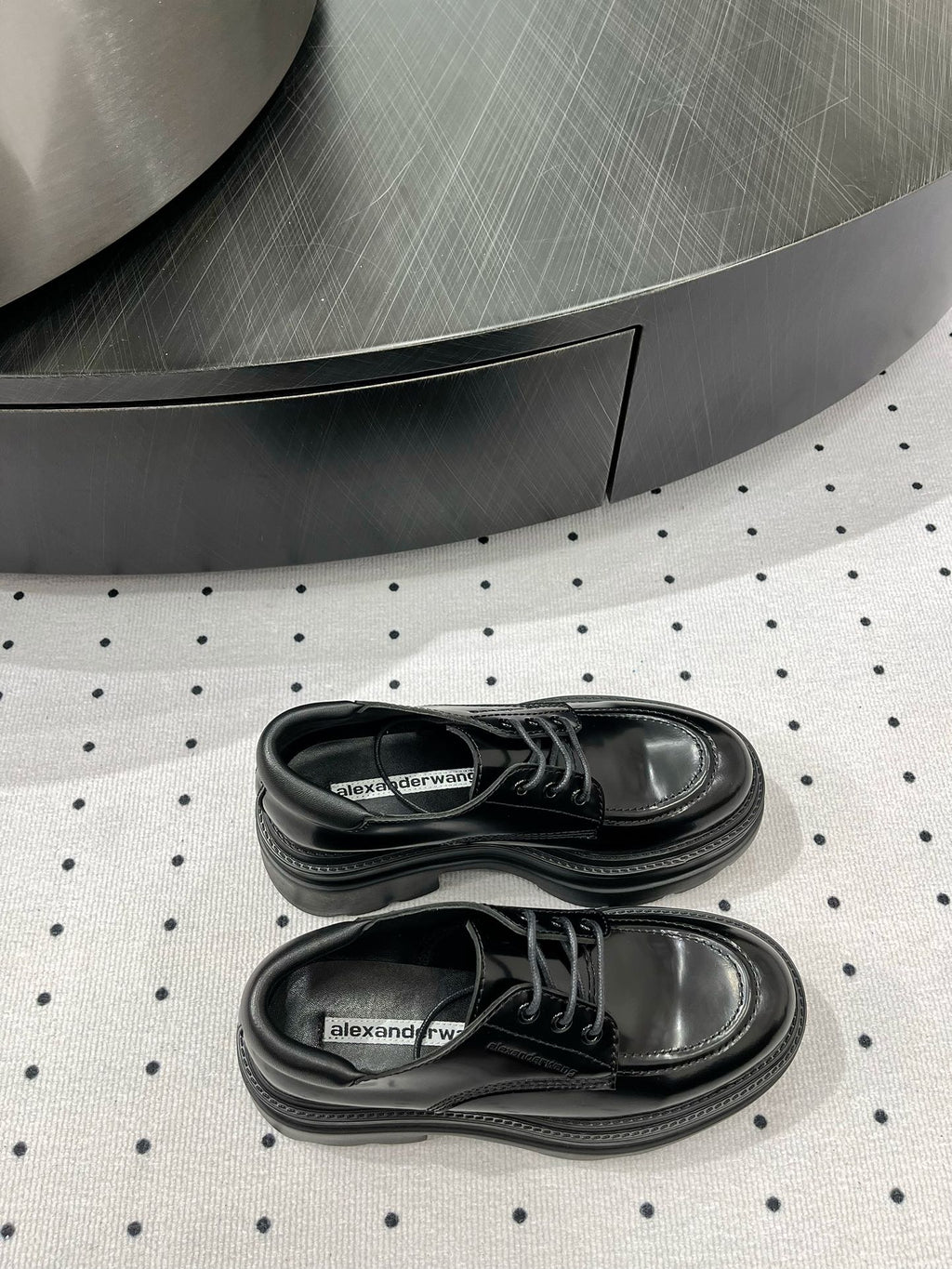OXFORD SHOES 55 MM IN BLACK CALFSKIN