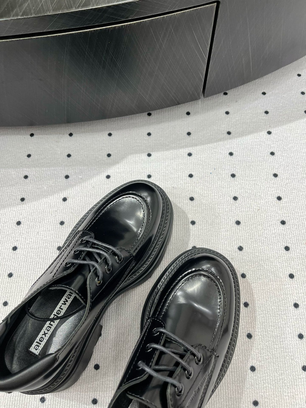 OXFORD SHOES 55 MM IN BLACK CALFSKIN