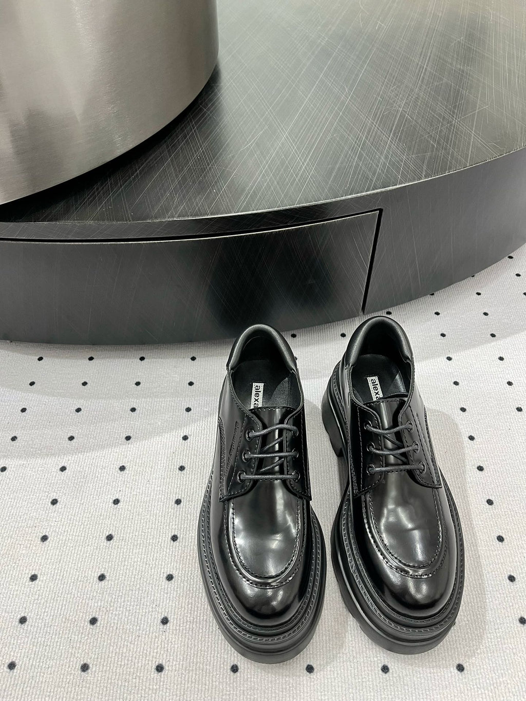 OXFORD SHOES 55 MM IN BLACK CALFSKIN