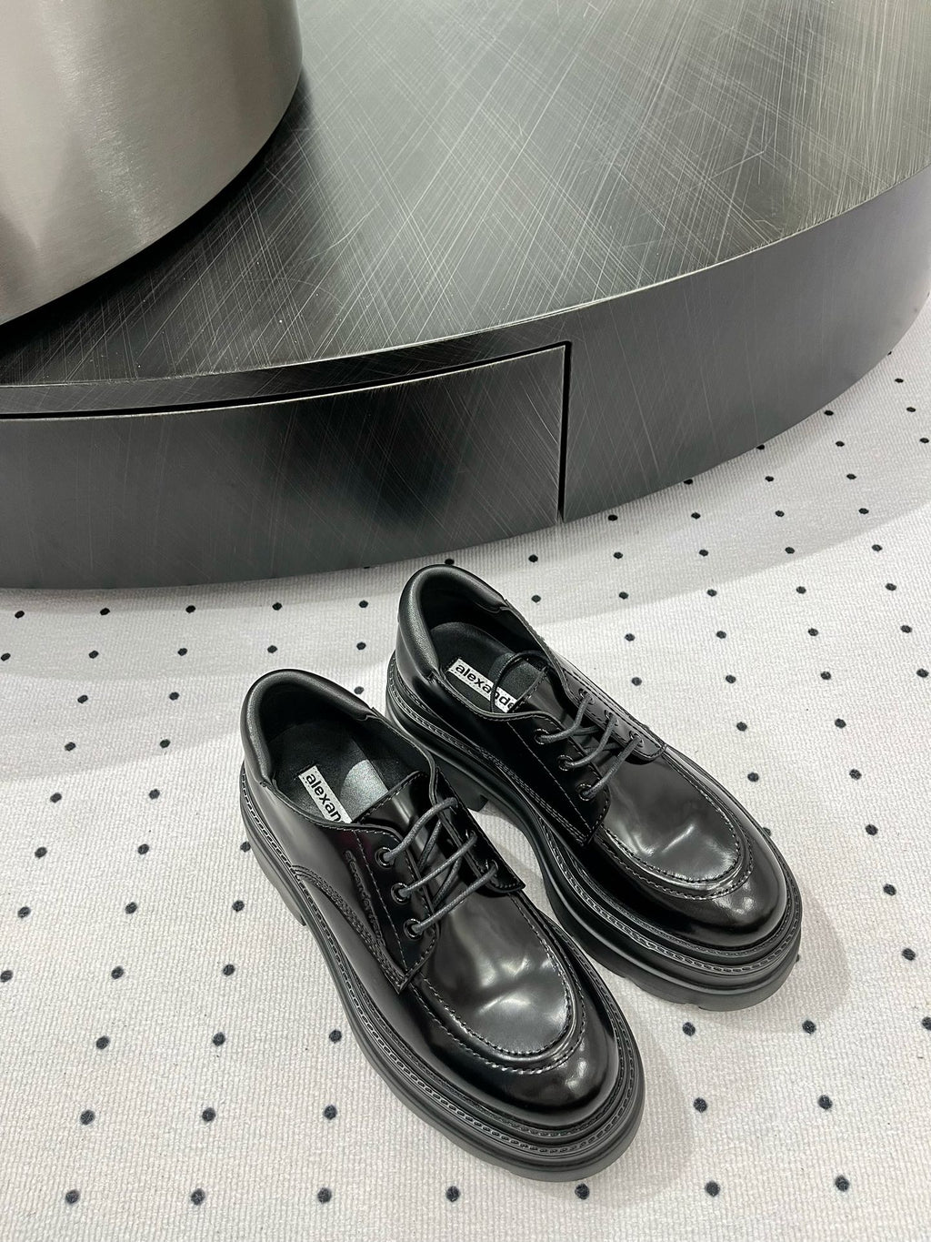 OXFORD SHOES 55 MM IN BLACK CALFSKIN