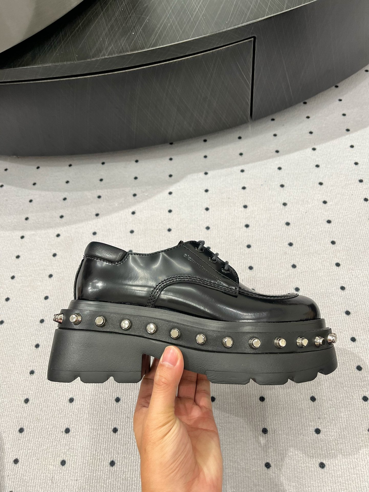 ATLAS DERBY 55 MM IN BLACK CALFSKIN