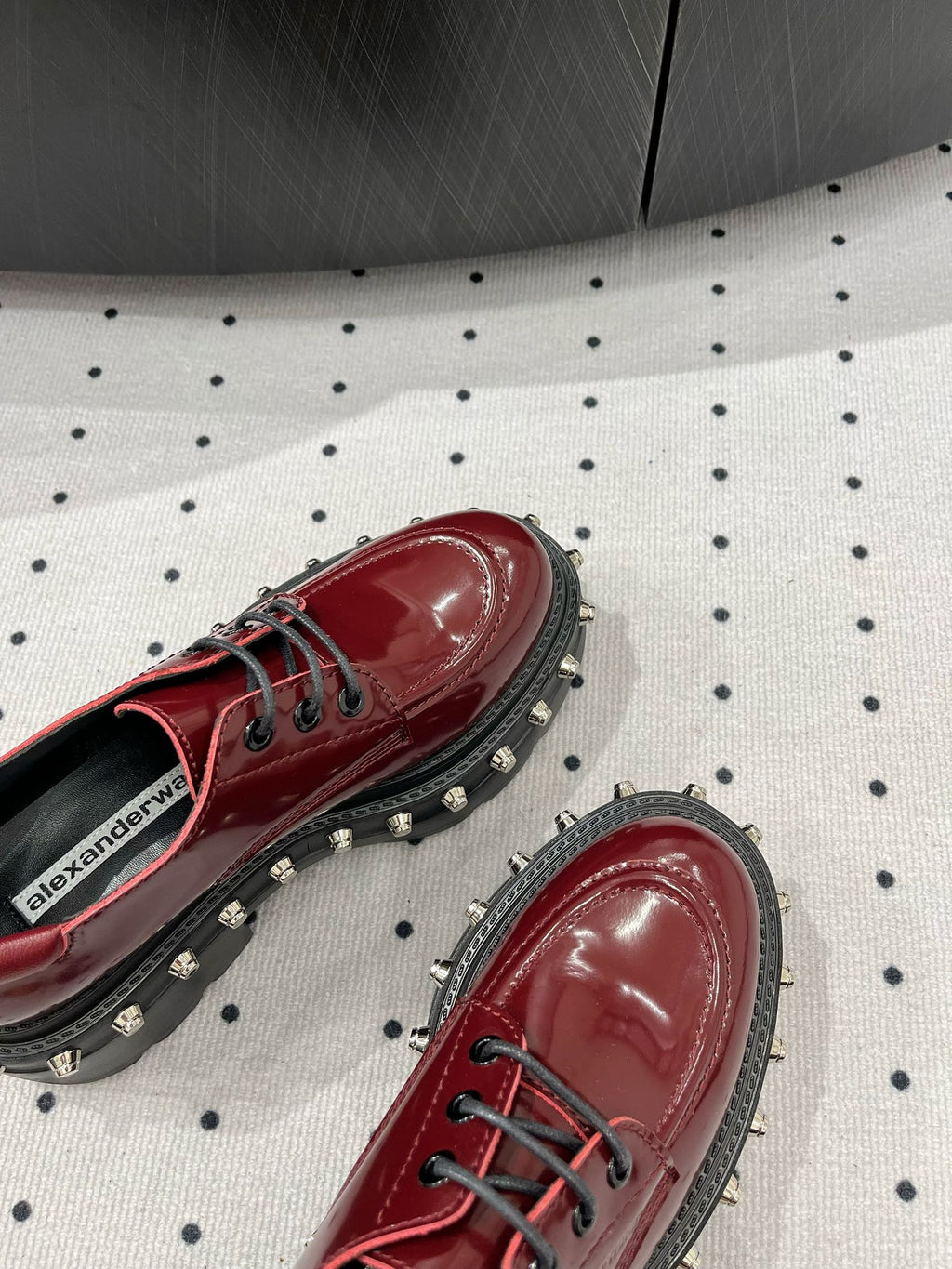 ATLAS DERBY 55 MM IN BURGUNDY RED CALFSKIN