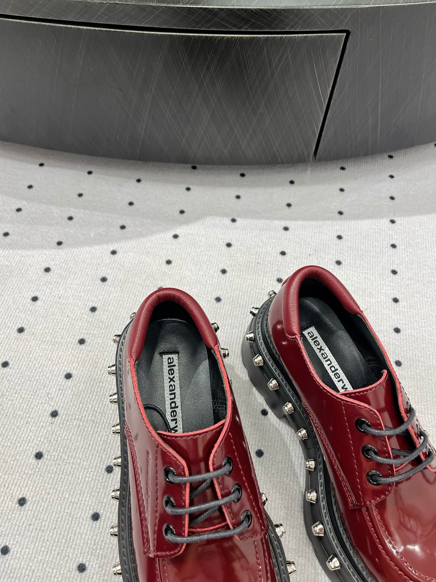 ATLAS DERBY 55 MM IN BURGUNDY RED CALFSKIN
