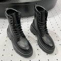ANKLE BOOTS 55 MM IN BLACK CALFSKIN