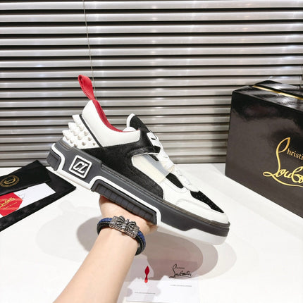 CL SNEAKER IN BLACK AND WHITE CALFSKIN 323158