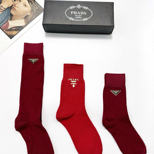 PRADA 26S CREW SOCKS 544099 (1 BOX)