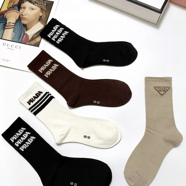PRADA 26S CREW SOCKS 569329 (1 BOX)