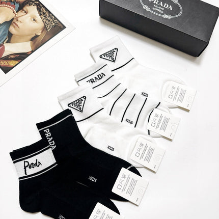 PRADA 26S ANKLE SOCKS 346700 (1 BOX)