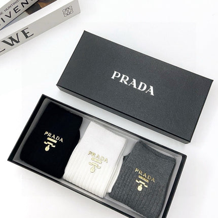 PRADA 26S CREW SOCKS 394011 (1 BOX)