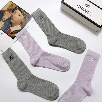 CHANEL 26S CREW SOCKS 395190 (1 BOX)