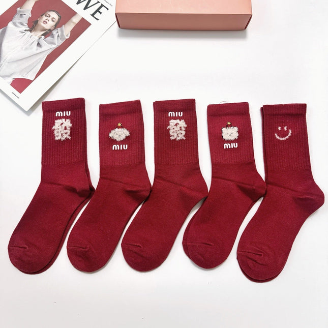 MIUMIU 26S CREW SOCKS 407170 (1 BOX)