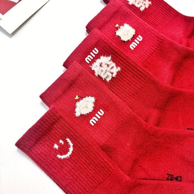 MIUMIU 26S CREW SOCKS 407170 (1 BOX)