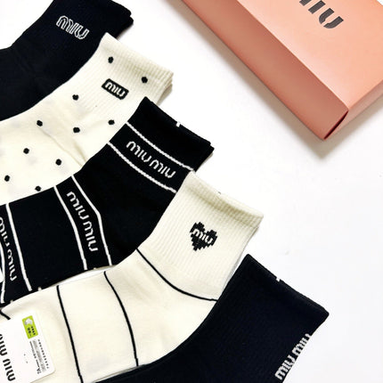 MIUMIU 26S ANKLE SOCKS 410383 (1 BOX)