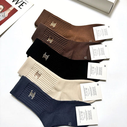 CELINE 26S CREW SOCKS 412431 (1 BOX)