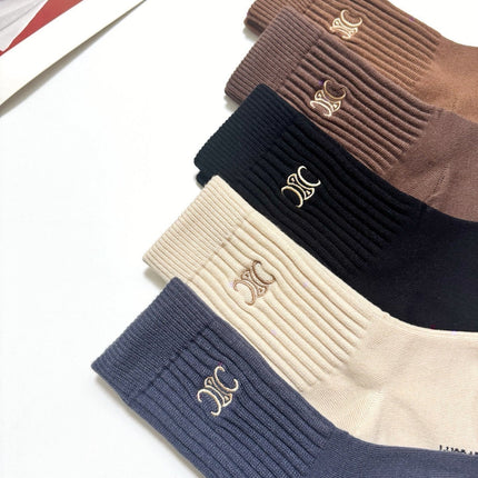 CELINE 26S CREW SOCKS 412431 (1 BOX)