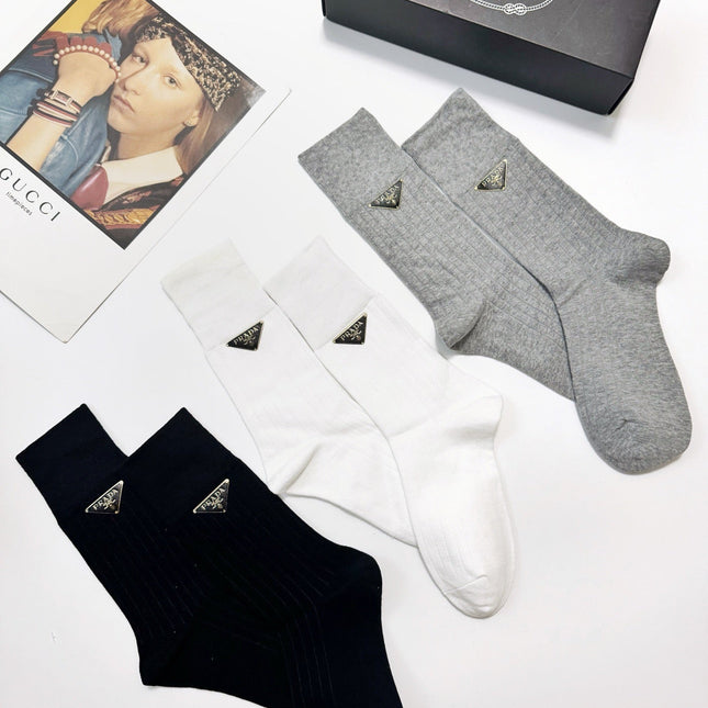 PRADA 26S CREW SOCKS 412440 (1 BOX)