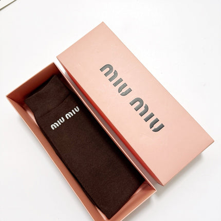 MIUMIU 26S CREW SOCKS 413921 (1 BOX)