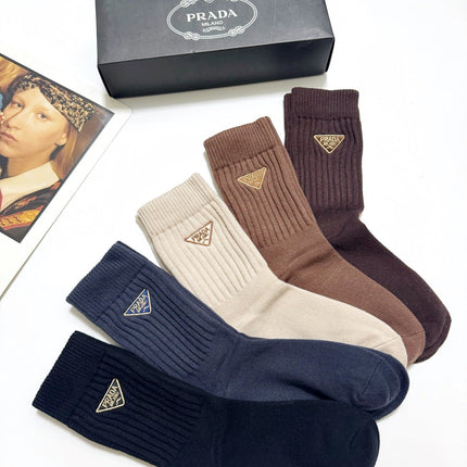 PRADA 26S CREW SOCKS 415673 (1 BOX)