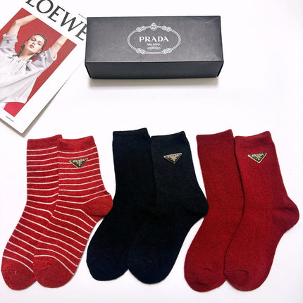 PRADA 26S CREW SOCKS 425089 (1 BOX)