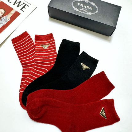 PRADA 26S CREW SOCKS 425089 (1 BOX)